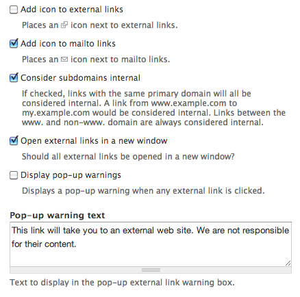 External Links Module