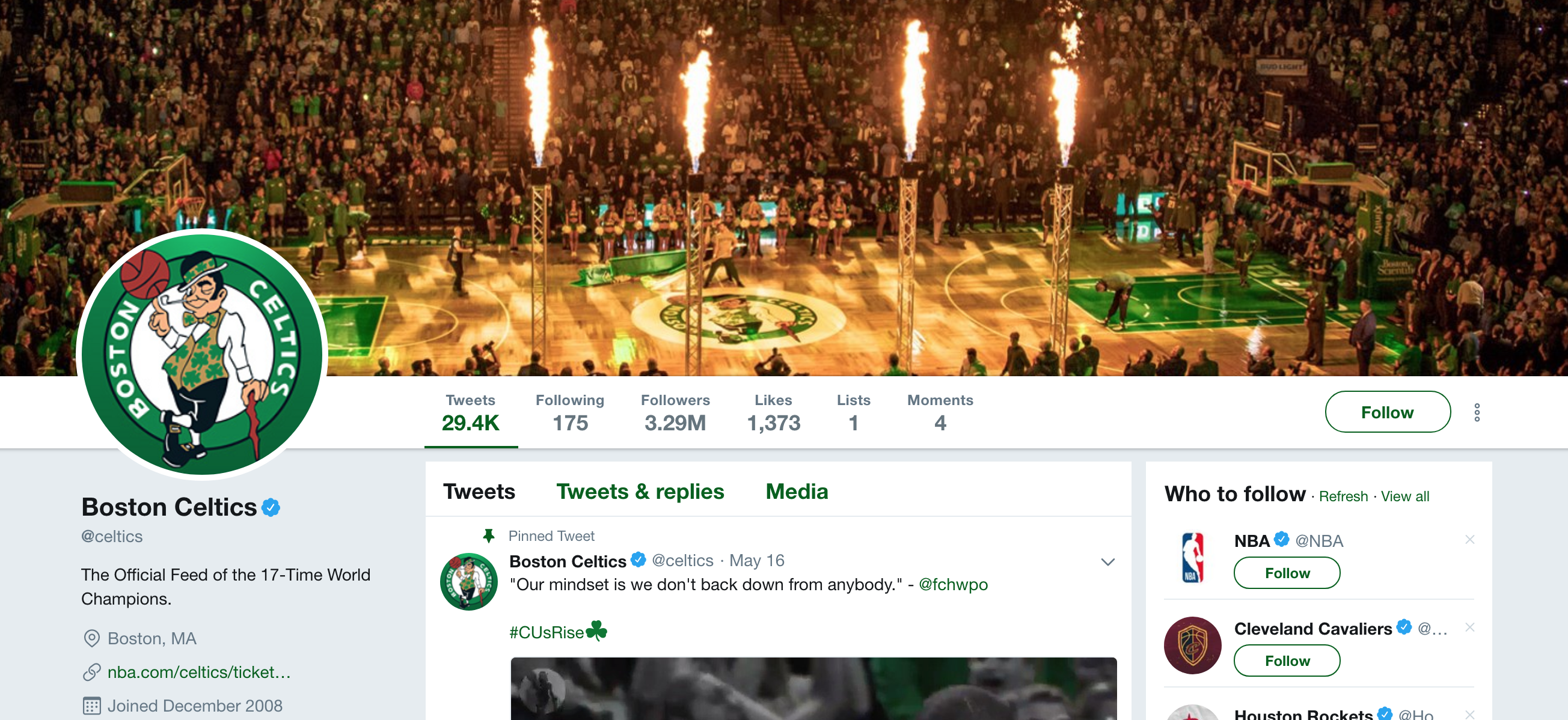 Boston Celtics Twitter